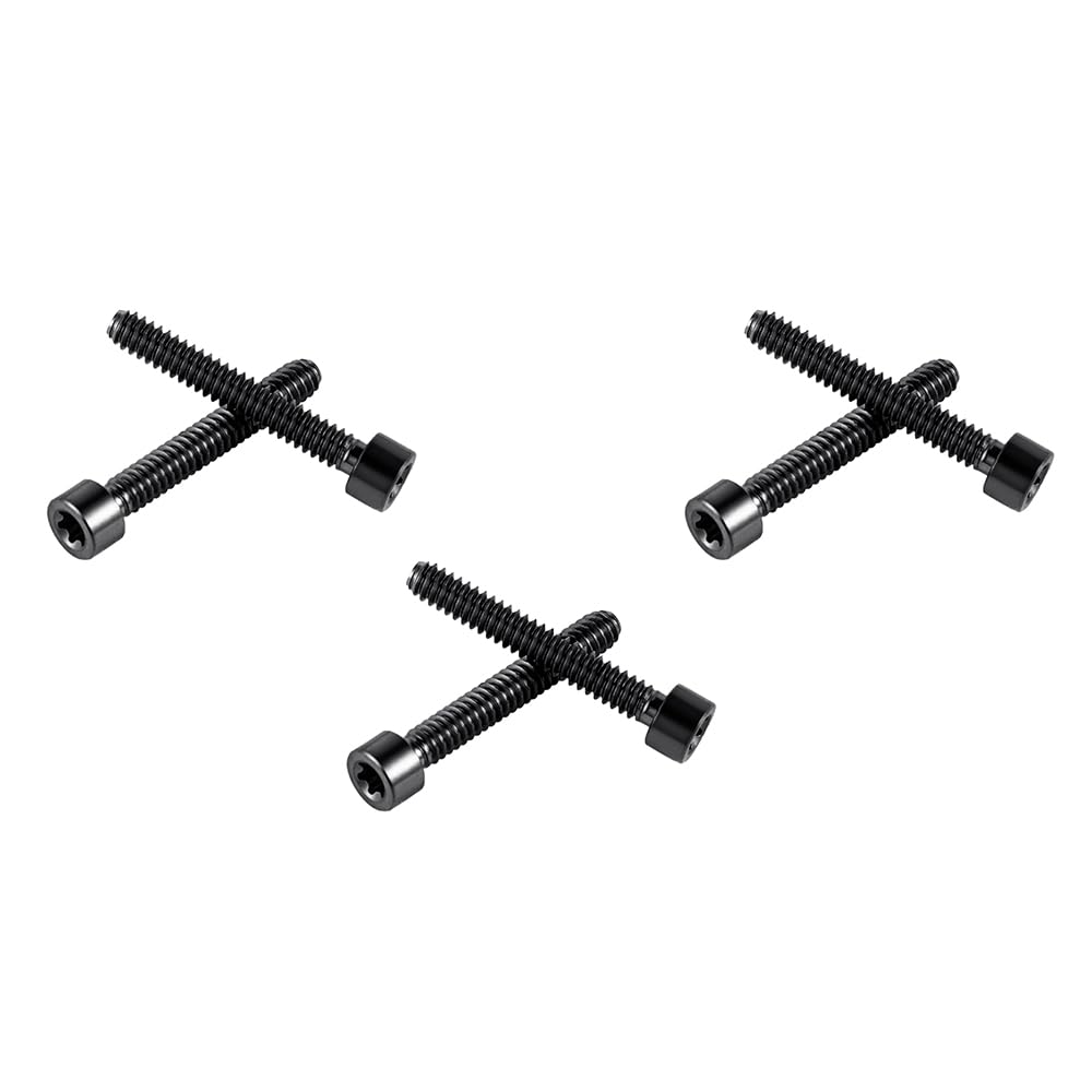 Black Titanium Gas Fuel Tank Cap Bolts, Motorcycle Top Performance Road Glide Gas Tank Cover Screws Compatible with Harley 2023 CVO Road Glide, Street Glide, 2024 Harley Touring