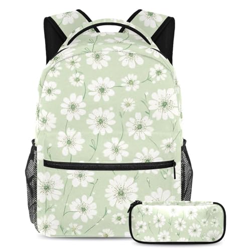 Sac à dos grande capacité avec trousse pour adolescents évitant le mal de dos à l'école