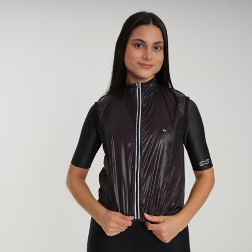 Colete Corta Vento Feminino Márcio May Pro Preto