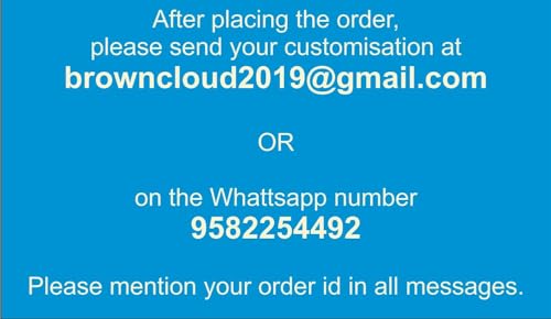 Image of Brown Cloud Exclusive Customized UV Printed Designer Acrylic Wall Clock with Name /Text for Personal /Corporate Gift (WCLK Acrylic 029) (Pack of 2)