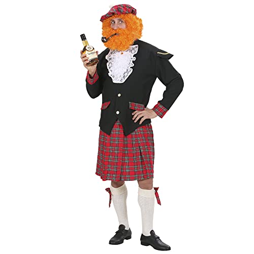 W WIDMANN MILANO Party Fashion - Costume écossais, veste, jabot, kilt, lacets pour bas, chapeau, carnaval
