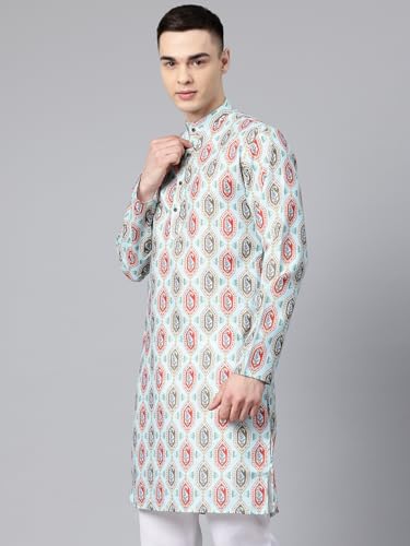 Image of Luxrio Kurta Set for Men Cotton Blend Kurta with Pyjama Set Ethnic Set
