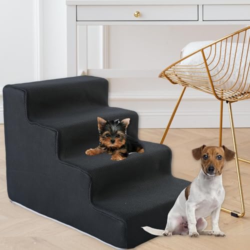 Rampe d escalier pour chien et chat portable et résistante aux rayures 4 étapes - 4