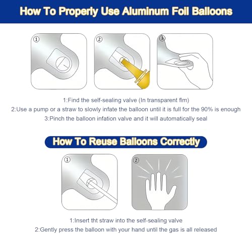 Image of 21pcs Father Day Balloons Set, Dad Standing Aluminum Balloon Happy Father Day Foil Balloon Set, Blue Best Dad Day Birthday Party Decoration Balloons