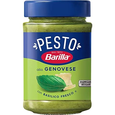 Barilla Pesto alla Genovese Pesto Pastasauce mit italienischem Basilikum und Parmigiano Reggiano DOP, Basilikum aus nachhaltiger Landwirtschaft, 190g Cover