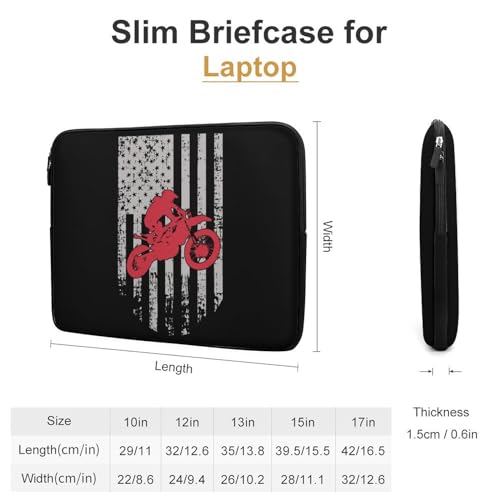 Funda para portátil con diseño Motocross USA 13 pulgadas miniatura 2