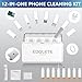 iPhone Cleaning Kit iPhone Cleaner, Phone Charging Port Cleaning, Cell Phone Repair Restore Tool for AirPod pro and iPad, Lightning Charger Cables Speaker Cleaner for Electronic Devices, White