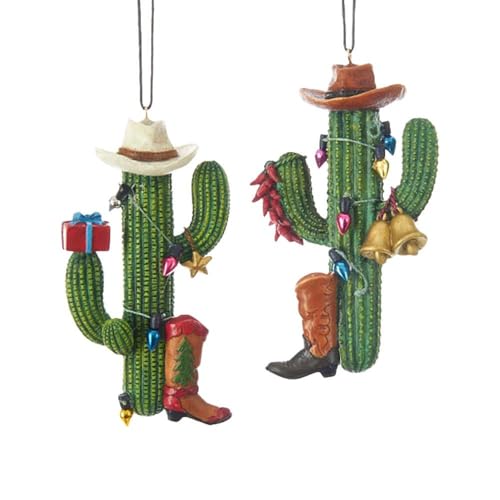 Kurt Adler C7658 4' Western Cactus W/Boot+Hat...