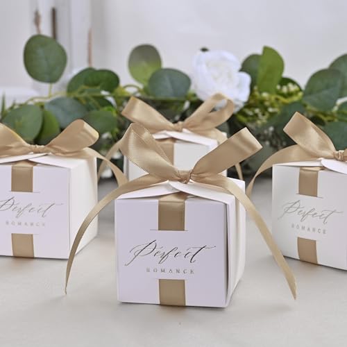 Image of Double Face Tan Satin Ribbon 5 /8 inch X 50 Yards Polyester Tan Ribbon for Gift Wrapping Very Suitable for Weddings Party Invitation Decorations and More