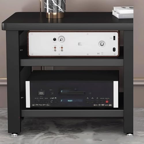 Soporte altavoces y torre de rack de audio de tres niveles con base antideslizante 2