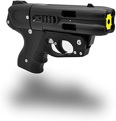 Piexon JPX 4 Shot Black Compact Pepper Spray Gun with Level 2 Belt Holster