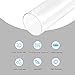 MECCANIXITY Acrylic Pipe Rigid Round Tube Clear 105mm(4 1/8