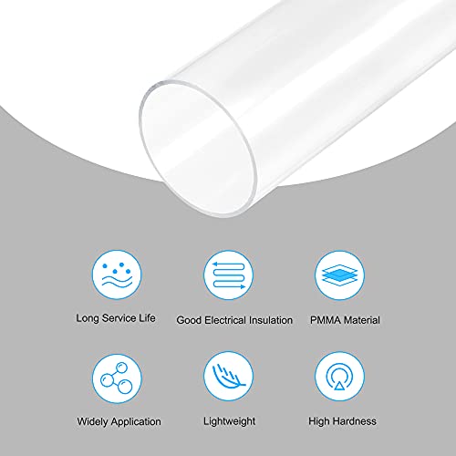 Tuyau acrylique rigide sourcing map résistant pour filtration d'eau
