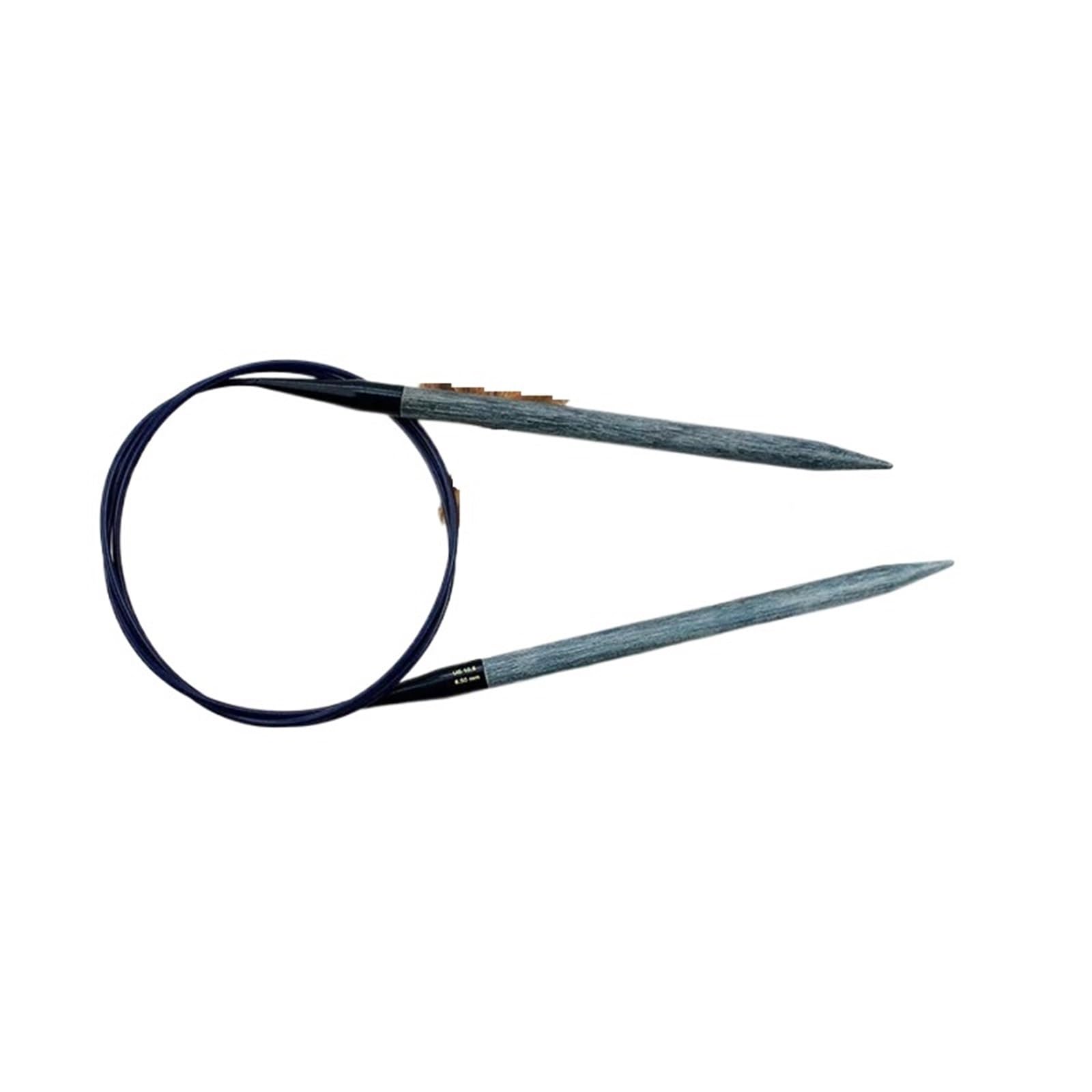 Knitting Needles 80CM Fixed Circular Knitting Needles Wooden Ring Needle Handmade DIY(5.5mm)