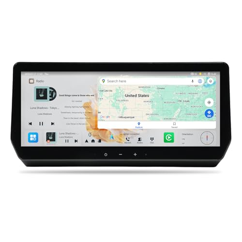 Firstnav 8+256GB Car Radio for Toyota RAV4 2019-2022, 12.3" 1920×720P QLED Touchscreen, Wireless CarPlay/Android Auto, Android 13, 8-Core, Bluetooth 5.0, 5G WiFi/4G LTE