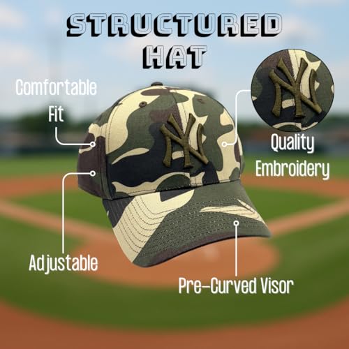 Gorra clásica con logo NY en camuflaje ajustable miniatura 6