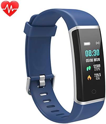 AUSUN Fitness Tracker, FT902 Upgraded Color Screen Activity Tracker with Heart Rate Monitor Connected GPS Step Counter Sleep Monitor Stopwatch, Waterproof Smart Wristband with Pedometer Kids Women Men