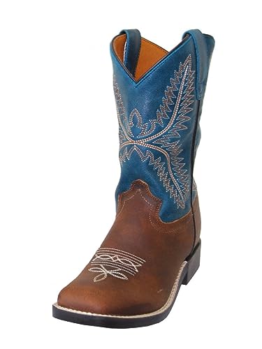 Western Boots Boys Square Toe Pull On 752-30K-CTR
