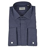 corneliani milano  CC COLLECTION CORNELIANI - CORNELIANI Collection Herren Hemd Manschettenknöpfe Blau 61 61118/01 U5 EX15 3-22210 34