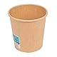 50 Stück - Heißgetränke 1 Wand 120 ml 230 + 18 Pe G/M2 Ø6,2/4,5X6 cm braun Pappe