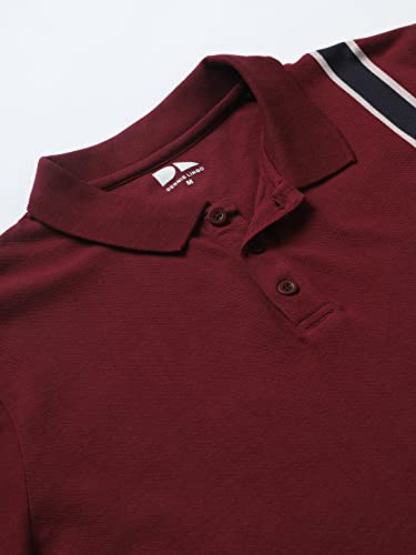 Image of Dennis Lingo Men's Slim Fit Burgundy Polo T-Shirt