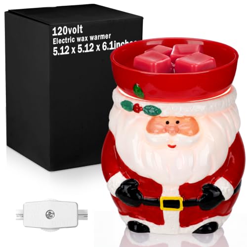 Glooglitter Christmas Wax Warmer Santa Electric Scented Wax Melt Warmer