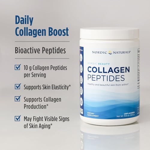 Nordic Naturals Nordic Beauty Collagen Peptides, Unflavored - 10.6 Ounces - Collagen Supplement for Skin Health and Elasticity - for Hot and Cold Beverages - 30 Servings - image 3