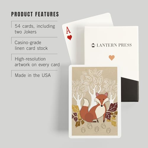 Lantern Press Juego de Cartas Póker con 52 naipes miniatura 3