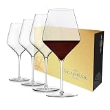 Libbey Signature Greenwich Wine Glass Gift Set, 24 Oz Angular Red Wine...
