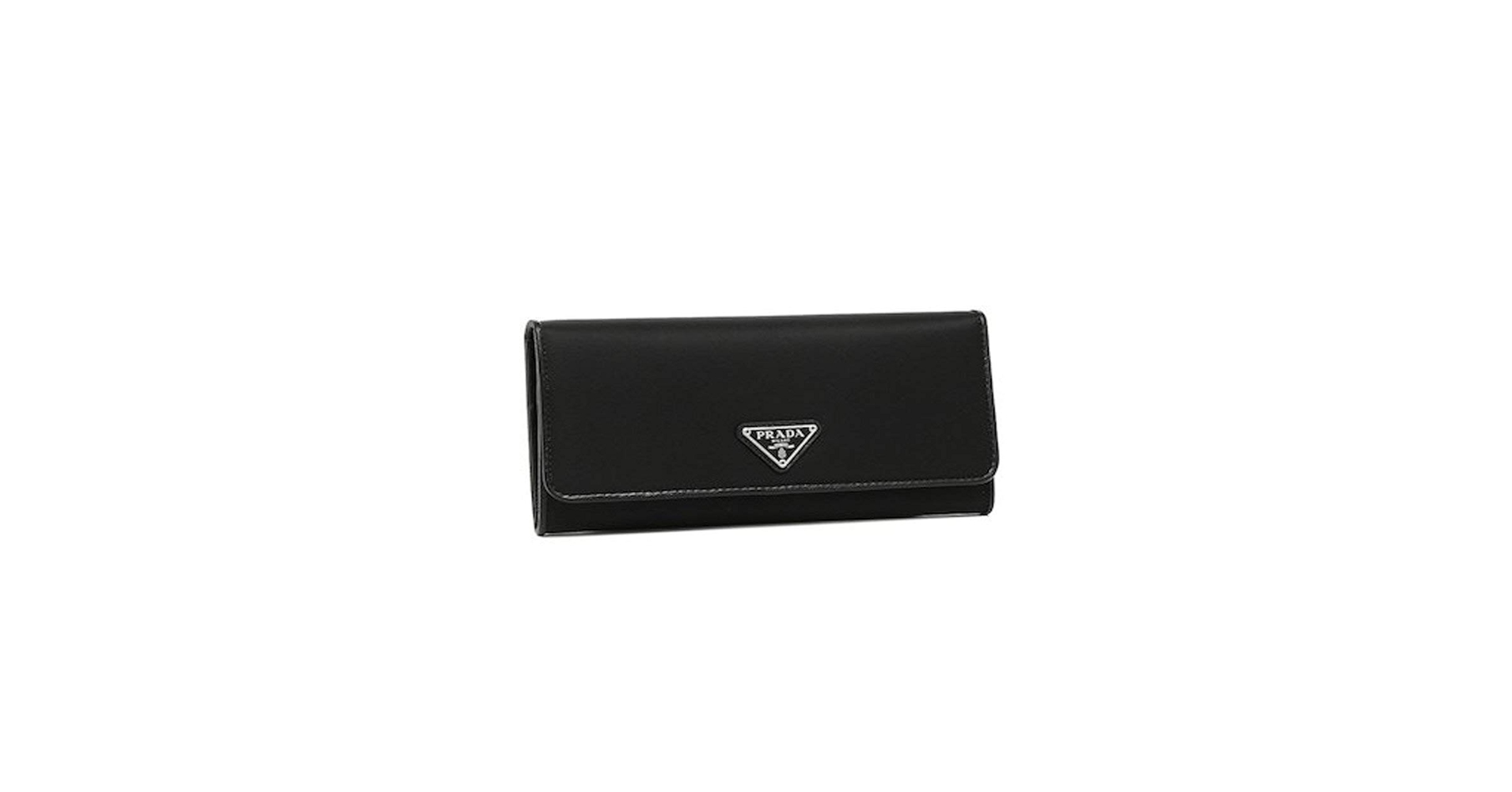 Amazon | Prada レディース ナイロンロゴ 長財布 ブラック