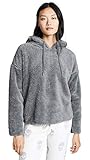 PJ Salvage Women's Lounge Zip Up Sweatshirt, Cozy Grey, X-Small