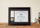 Allied Ramka na produkty Medalion Departamentu Policji Certyfikat i ramka na medal, 20 x 25 cm