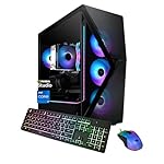 iBUYPOWER Slate MESH Gaming PC Desktop Computer Intel Core i7 14700F CPU, NVIDIA GeForce RTX 5070 12GB GPU, 32GB DDR5 RGB 5200MHz RAM, 1TB NVMe SSD, Windows 11 Home, Keyboard and Mouse - SMI7N5701