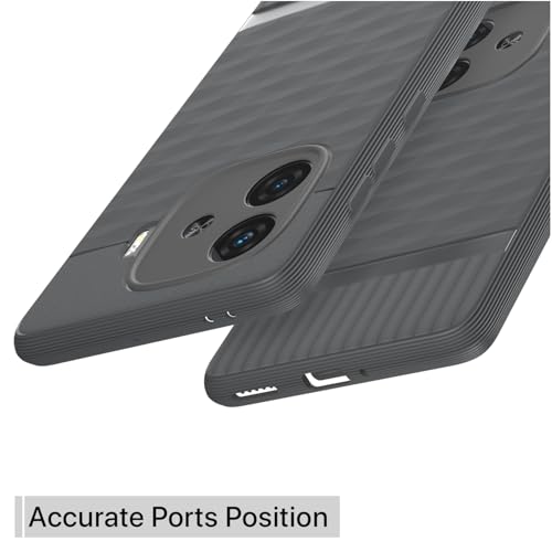 Image of Outlouders Back Cover for iQOO Neo 10R 5G / iQOO Z9 Turbo 5G / Vivo Y200 GT 5G | TPU Soft Flexible Shockproof | Full Camera Protection Back Case (Grey)