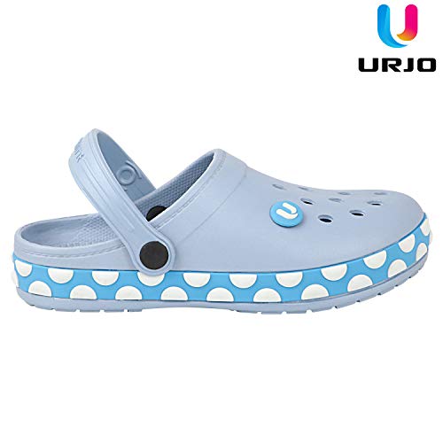 Image of URJO GEMS Kid's Clogs /Sandals with Adjustable Back Strap Ultra Soft & Flexibility Anti Skid Comfortable Waterproof Daily Mules Clogs /Sandals Boy's & Girl's