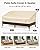 Vailge Heavy Duty Patio Sofa Cover, 100% Waterproof 3-Seater Outdoor Sofa Cover,Lawn Patio Furniture Covers with Air Vent and Handle,85" Wx 37" Dx 35" H,Beige&Brown