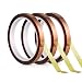 CoYlBod Kapton Tape High Temperature Tape 1/2"（13mm） X 36 Yds, Kapton No Residue Heat Tape for Sublimation and Heat Transfe, Masking, 3D Printing, Electric Task, Soldering, Pack of 3