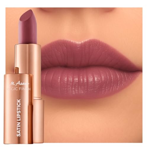 M. Asam Magic Finish Satin Lipstick In A Romantic Rosewood Shade (4g), Long-lasting, Silky Matte Finish Without Drying Out, Creamy Texture Nourishes With Hyaluronic Acid & Lip Plumper