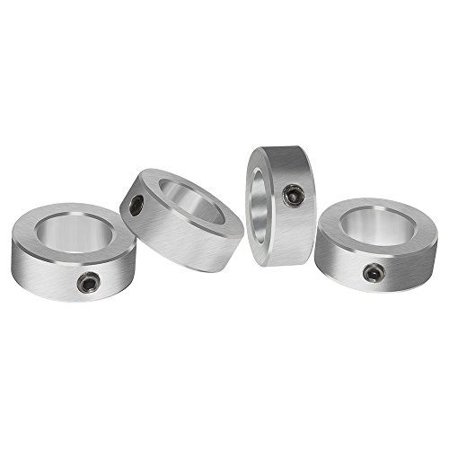 azssmuk 5834 bore solid steel style zinc plated set screw shaft collars for lawn tractorgarage doors