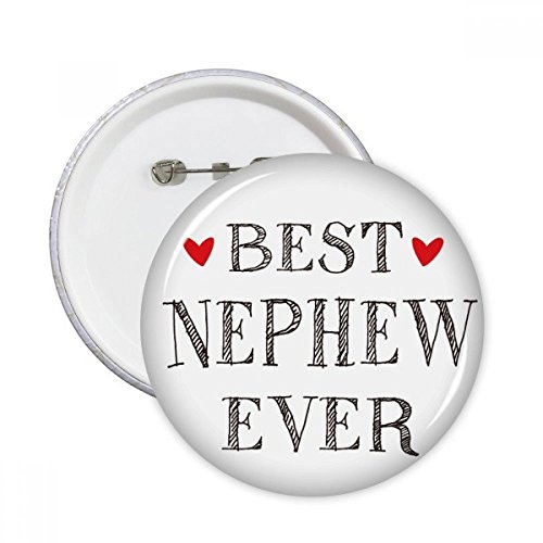 Badge bouton Meilleur neveu jamais pour customiser vos vêtements, lot de 5 pièces multicolores