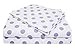 American Baby Company 100% Natural Cotton Percale Toddler Bedding Sheet Set, White/Lavender Dot, 3 Piece, Soft Breathable, for Girls