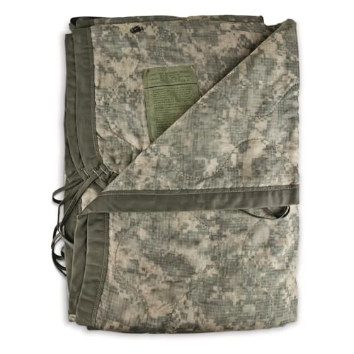 HQ ISSUE U.S. Military Surplus Digital Camo Poncho Liner, Used ACU