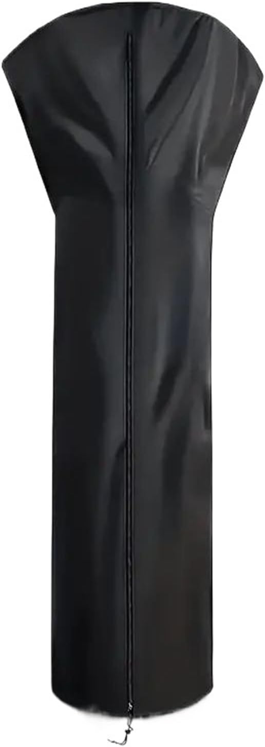 Patio Heater Cover Patio Heater Oxford Cloth Waterproof Fan-shaped Heater Cover Black Umbrella Shaped Garden Courtyard