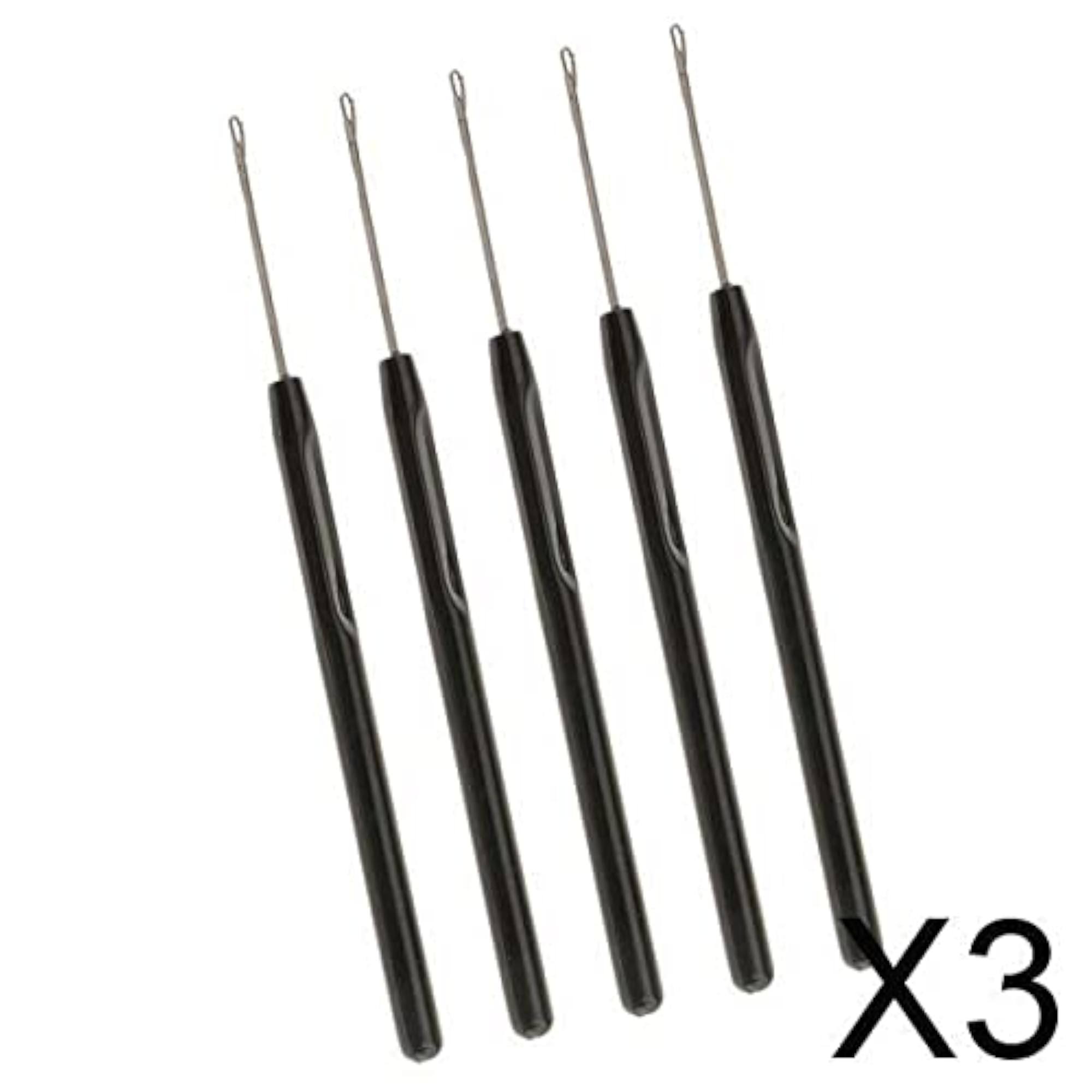 3x5 Pieces Pulling Hook Needle Tools for Micro Ring Hair Extensions