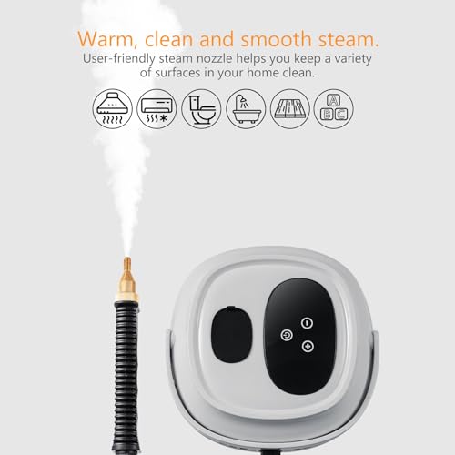 Foandbevi 2500W Car Steamer for Auto Detailing High Pressure Handheld Steam Cleaner with 1.5L Water Tank Portable Electric Steam Cleaning Machine Home Use Kitchen Floors - Thumbnail 4