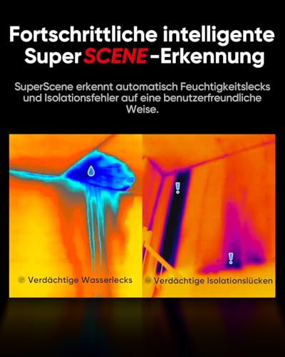 Wärmebildkamera HIKMICRO B01S SuperIR 256x192 IR-Auflösung, WiFi, 25Hz, 3,2 LCD Display mit einer Auflösung von 640x480 Bildpunkten Infrarotkamera, NETD<40mk, -20°C~550°C Thermokamera mit PC-Analyse