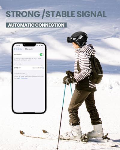 OutdoorMaster Kelvin II Ski Helmet and Wireless Bluetooth Set - Adjustable Fit Snowboard Helmet with Drop-in Headphone - Snow Sports Helmet for Men Women & Youth - Image 3