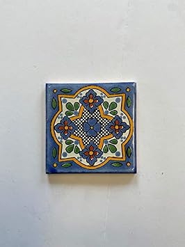 Talavera L124 4x4 4 x 4 in. Mexican Decorative Tiles, L124 - Pack of 4