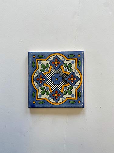 Talavera L124 4x4 4 x 4 in. Mexican Decorative Tiles, L124 - Pack of 4
