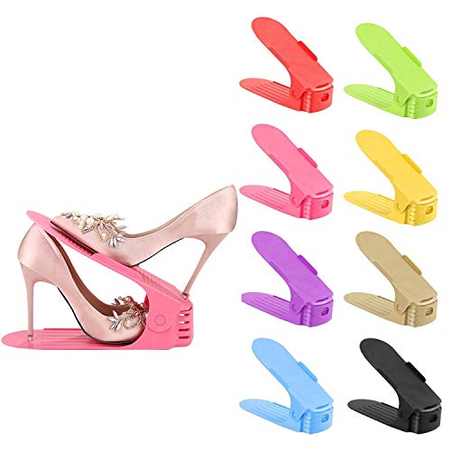 Etase pour empiler Les Chaussures Organiseur de economie d'espace a Chaussures Support Rack koobea (8 Etagere a Chaussures)
